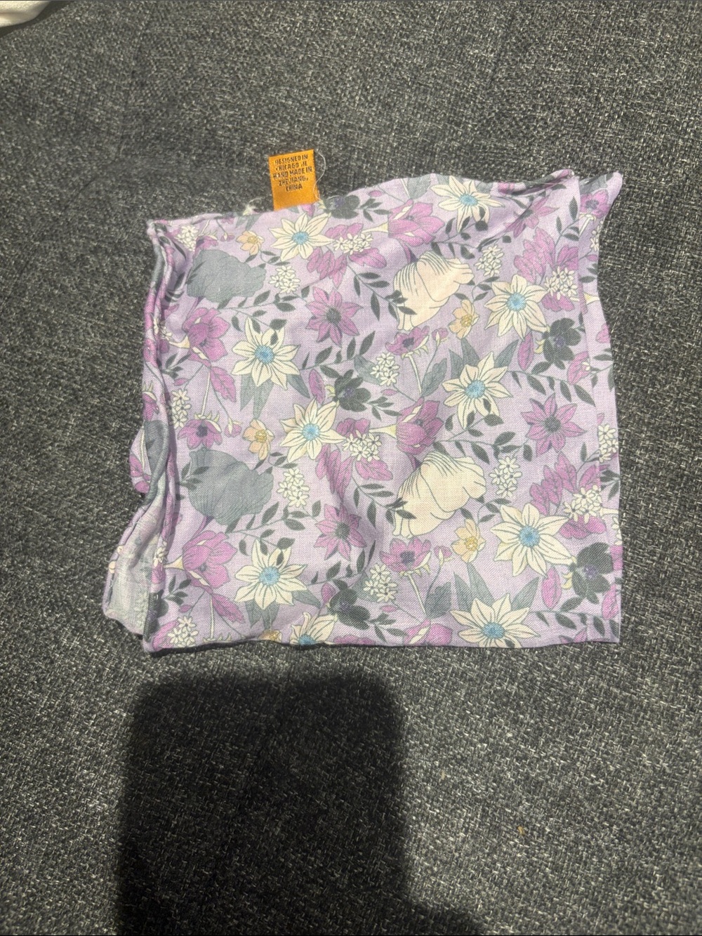 Men’s Floral Lavender Pocket Square